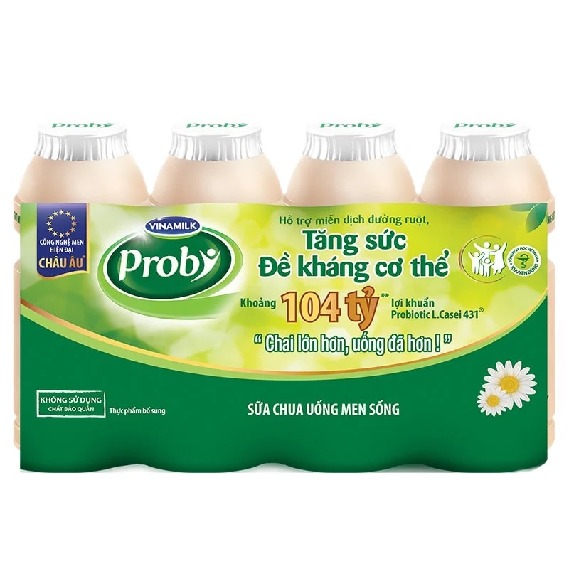 Sữa chua Proby men sống có đường 130ml 4h/vỉ