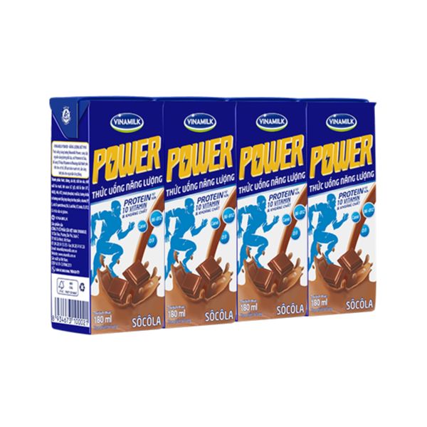 Sữa uống dinh dưỡng Vinamilk Power Socola 4h*180ml