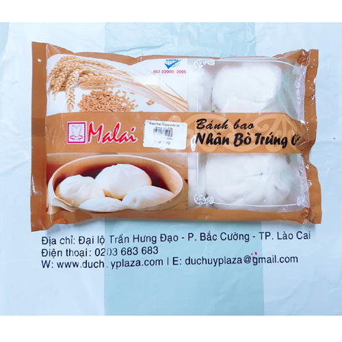 Bánh bao Malai nhân bò trứng cút 300g