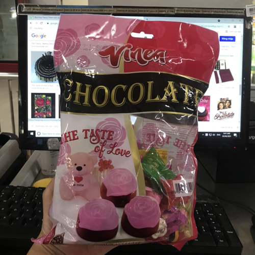 Kẹo SoCoLa hoa hồng 300g