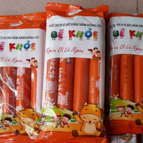 Xúc xích heo hầm hạt sen bé khỏe 160g