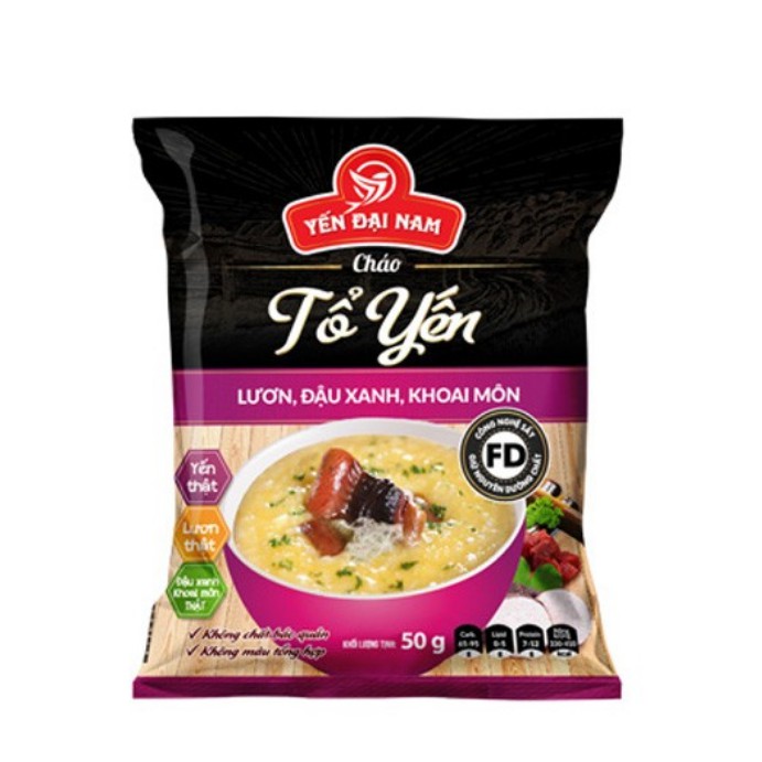 Cháo tổ yến lươn đậu xanh khoai môn 50g