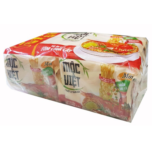 Lốc 10 gói Mỳ Mộc Việt Tôm chua cay Km