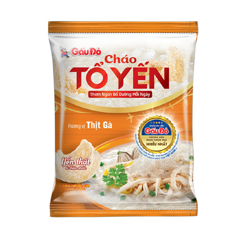 Cháo Gấu Đỏ tổ yến vị gà 50g