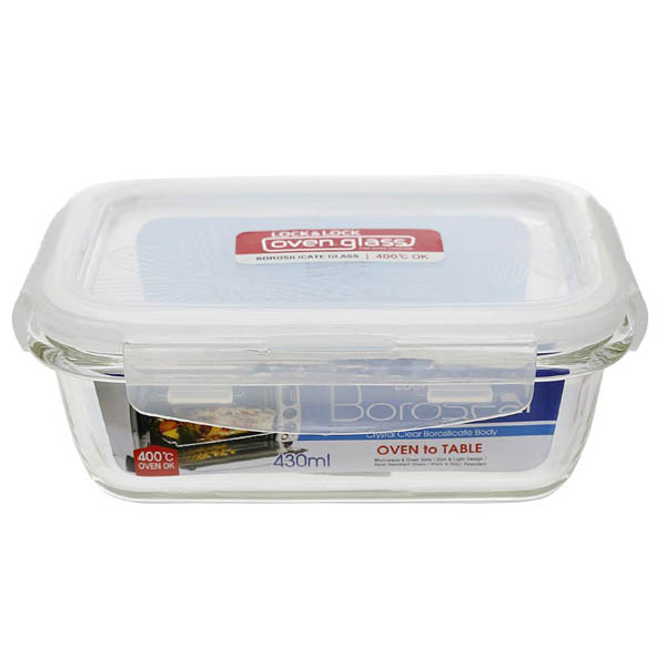 Hộp đựng TP CN thủy tinh chịu nhiệt Lock&Lock 430ml LLG424
