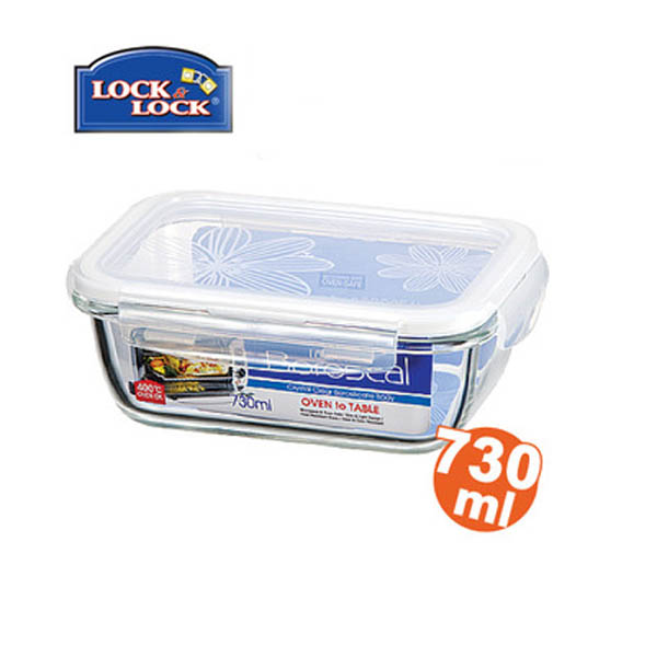 Hộp đựng TP CN thủy tinh chịu nhiệt Lock&Lock 730ml LLG430