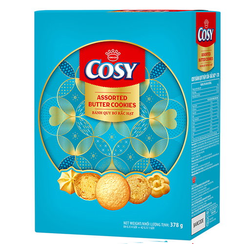 Bánh quy rắc hạt Cosy HG 378g