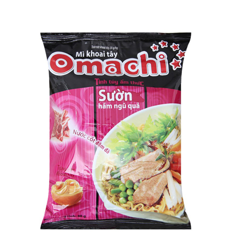 Mì khoai tây Omachi sườn ngũ quả 80g