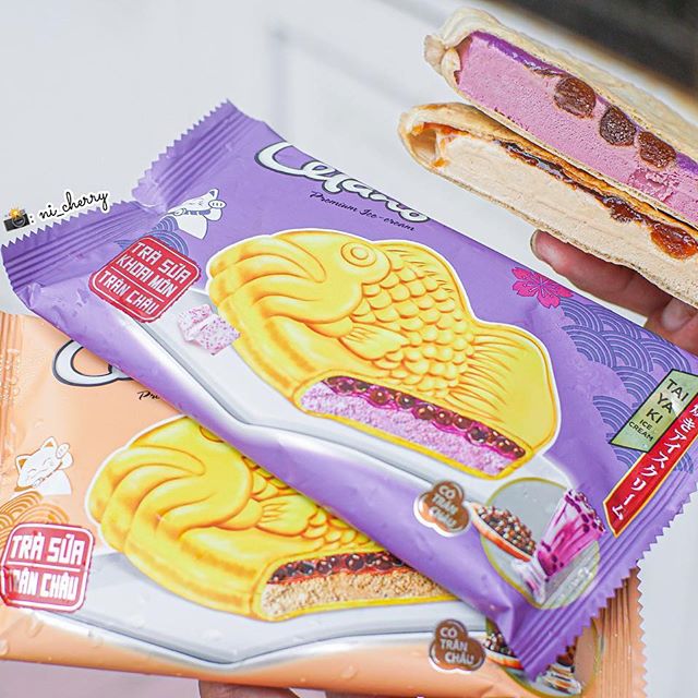 Kem bánh cá Celano Trà sữa Khoai môn