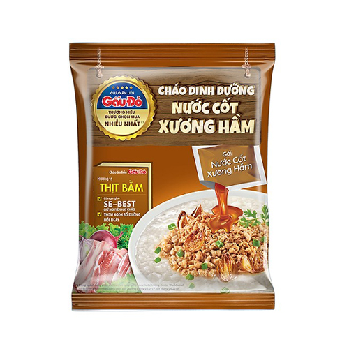 Cháo Gấu Đỏ dinh dưỡng thịt bằm 57g