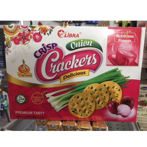Bánh quy Crackers vị hành Libra 400g