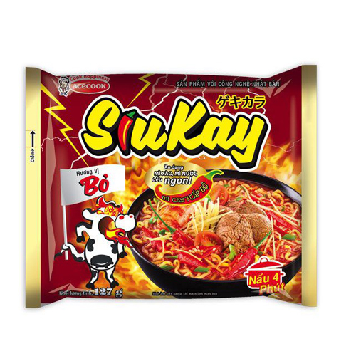 Mì SiuKay hương vị bò 127g