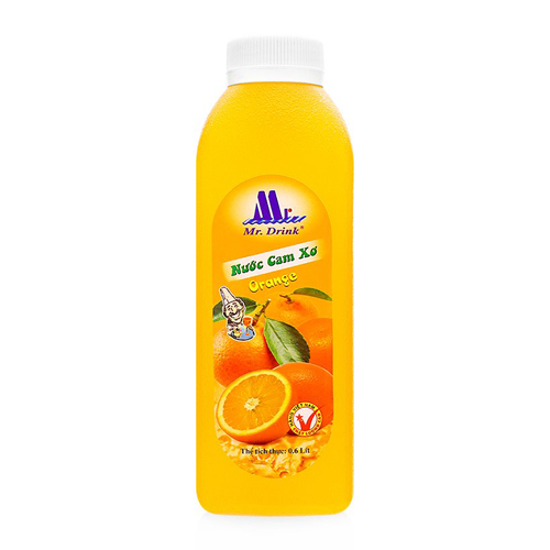 Nước cam xơ ép Mr Drink 600ml