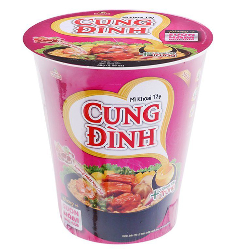 Mì Cung đình Sườn heo(hồng) ly 65gr