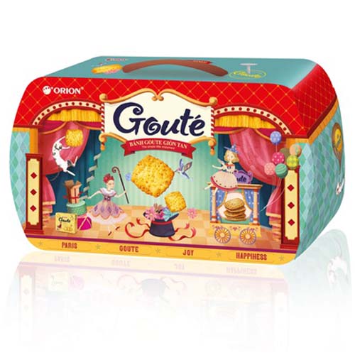 Bánh Goute hộp thiếc mè giòn Orion 643g