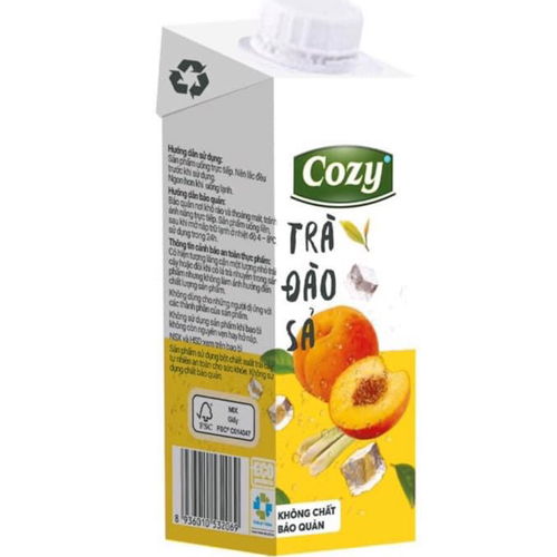 Trà Cozy đào sả 225ml