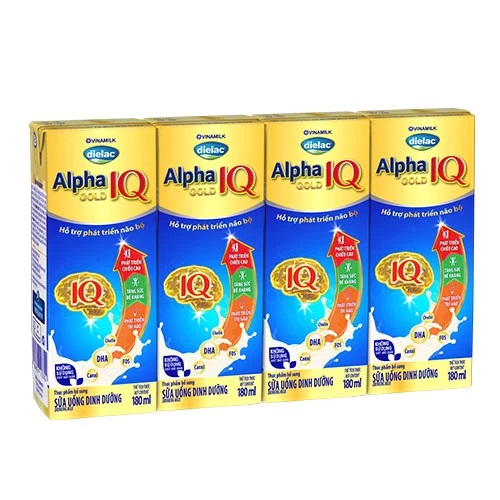Sữa bột pha sẵn Dielac Alpha Gold 180ml 4h/vỉ