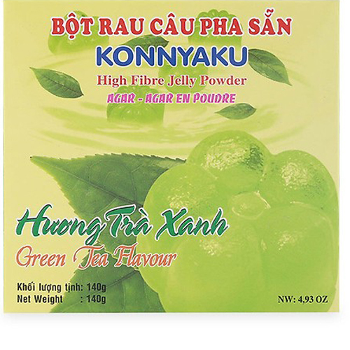 Thạch rau câu pha sẵn trà xanh 140g