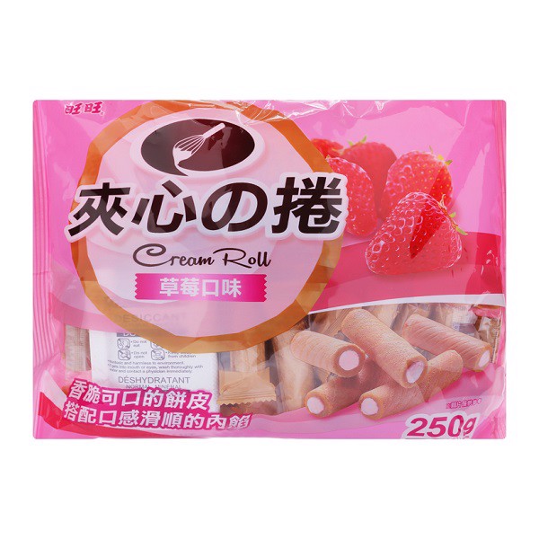 Bánh cuộn vị dâu Nhật 250g