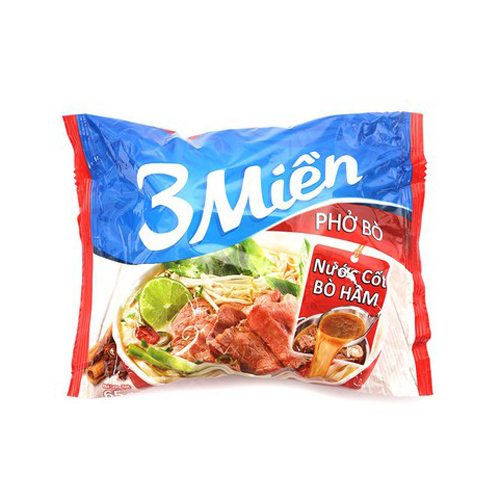 Phở bò 3 miền nước cốt bò hầm 65g
