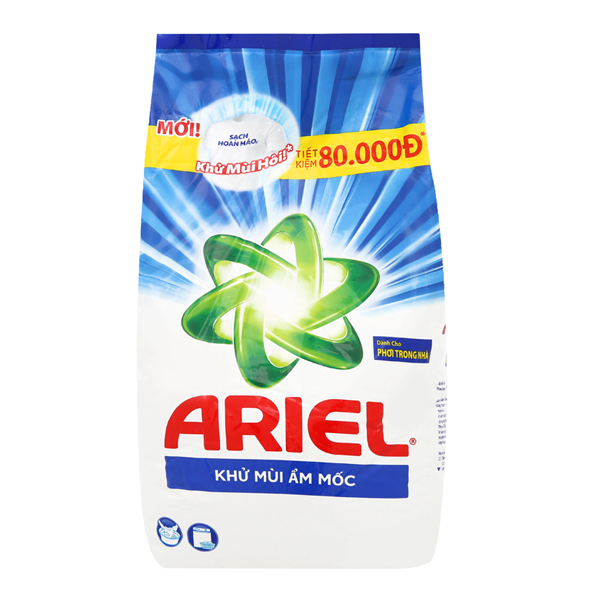 Bột giặt Ariel khử mùi ẩm mốc 2.5kg