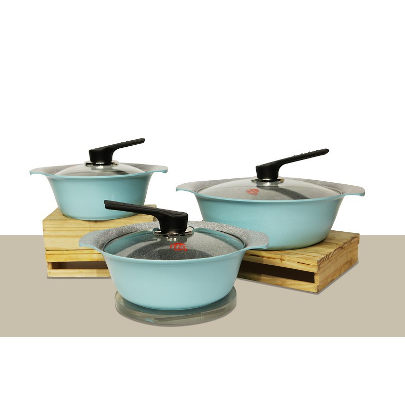 Bộ nồi Hàn Quốc Ilo Ceramic IL06IH-3pcs