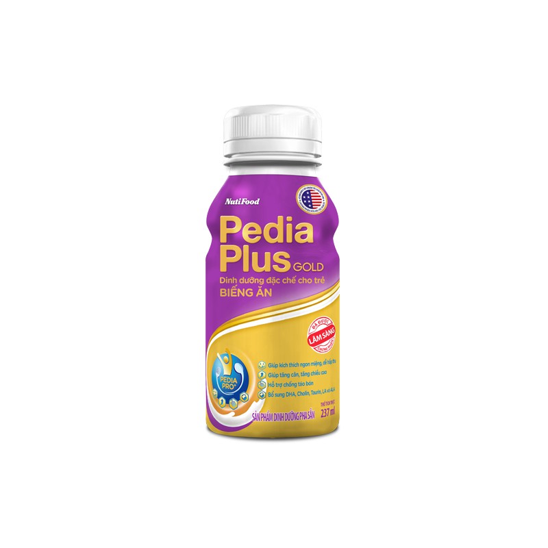 Sữa bột pha sẵn Pedia Plus Gold 237ml
