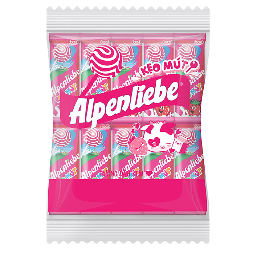 Kẹo mút Alpenliebe hương dâu 475g (50 que * 9.5g)