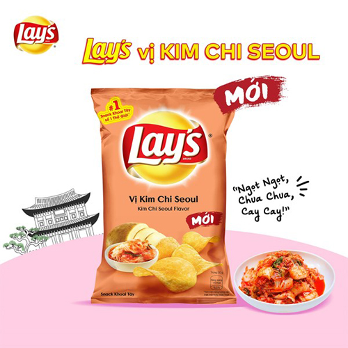 Bim bim Lays Vị kim chi Seoul 30g