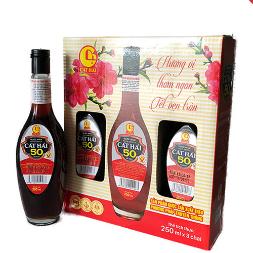 Nước mắm Cát Hải 50 độ đạm 250ml