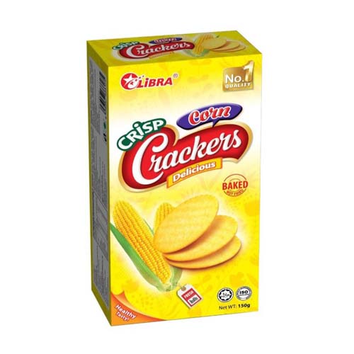 Bánh Crisp Crackers vị bắp tươi Libra 150g