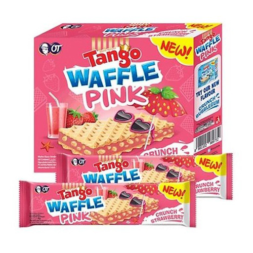 Bánh xốp Tango Waffle vị Strawberry hộp 80g