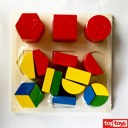 Toptoys Nhận dạng hình khối và phân số DS011