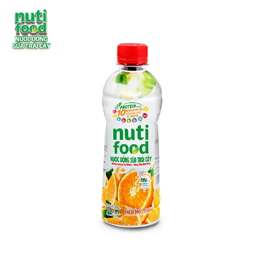 Nước uống sữa trái cây Nuti food hương cam 300ml
