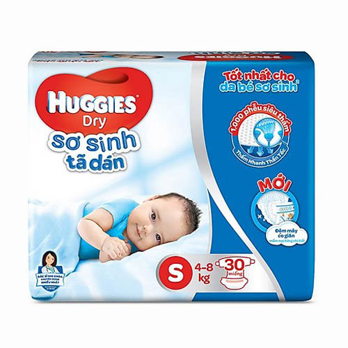 Tã dán sơ sinh Huggies S30 (Size S - 30 miếng)