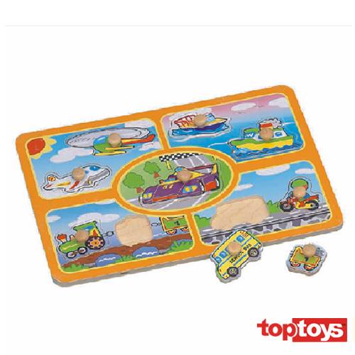Bảng ghép hình phương tiện HJ98052