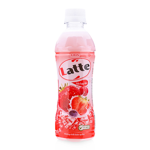 Nước giải khát LATTE hương dâu 350ml