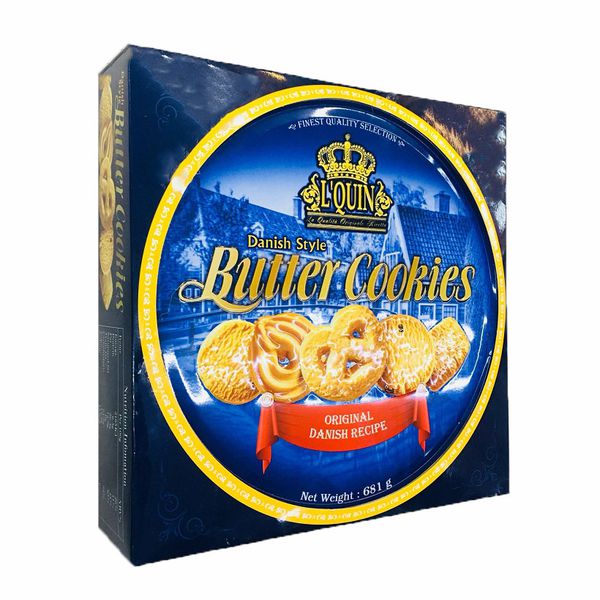 Bánh quy bơ L'quin Danish hộp thiếc 681g