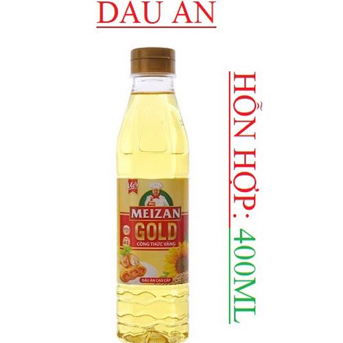 Dầu ăn Meizan Gold đậu nành hướng dương 1L