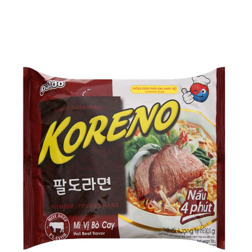 Mì Koreno vị bò cay 100g