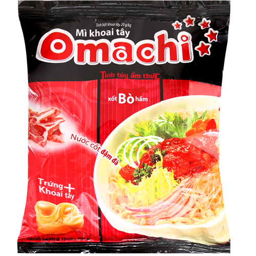 Mì khoai tây Omachi xốt bò hầm 80g