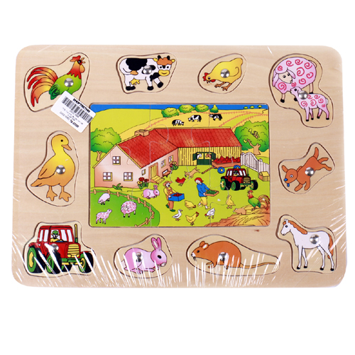 Toptoys bảng câu ghép hình nông trại HJ98169A