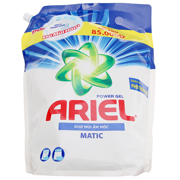 Nước giặt Ariel khử mùi ẩm mốc túi 3.1 lít