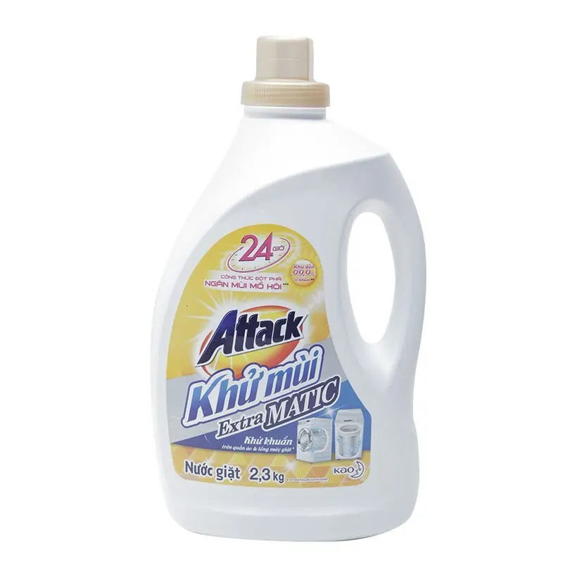 Nước giặt Attack Khử Mùi Extra Matic 2.3kg