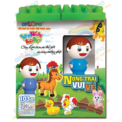 Đồ chơi Antona No.212A - Nông trại vui vẻ (103 chi tiết)