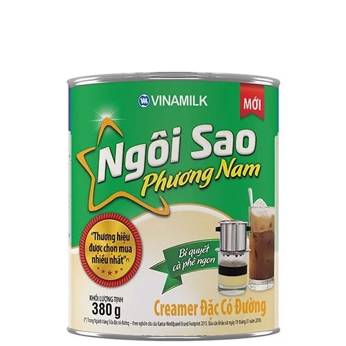 Sữa đặc có đường Ngôi sao phương nam hộp thiếc 380g