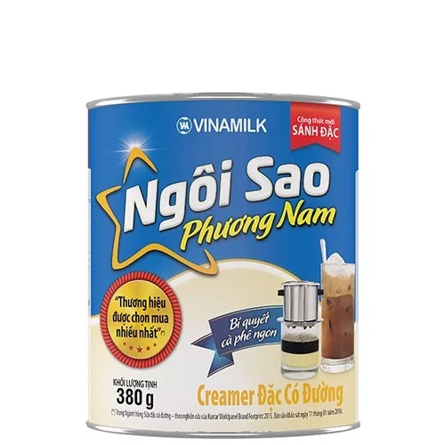 Sữa đặc có đường Ngôi sao phương nam xanh biển hộp thiếc 380g