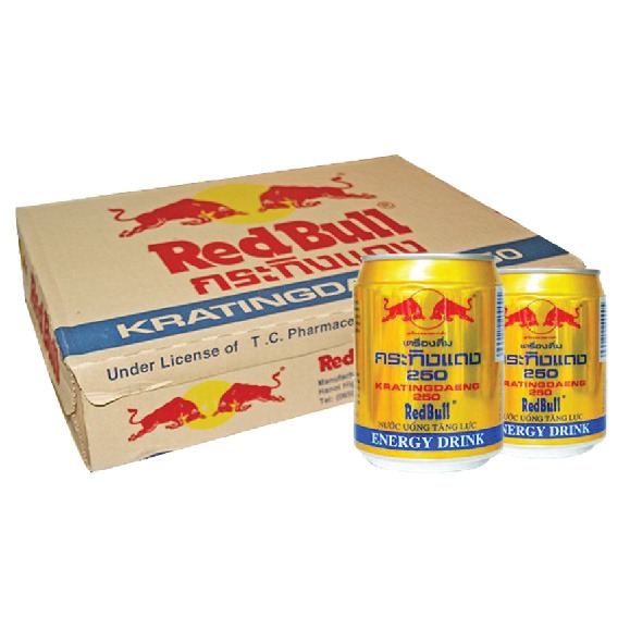 Thùng nước ngọt Redbull 250ml thùng 24 lon