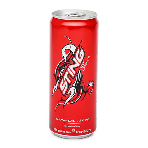Nước tăng lực Sting hương dâu tây đỏ 330ml