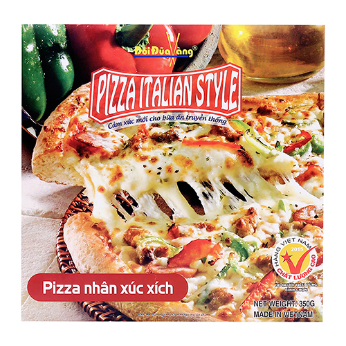 Pizza nhân xúc xích 350g